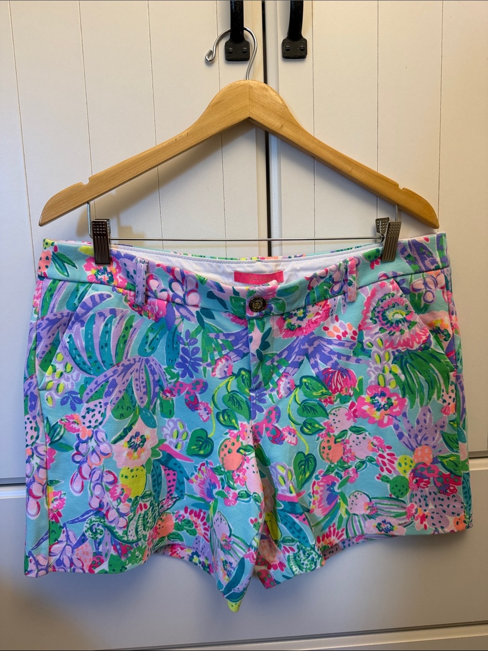 Lilly Pulitzer Jayne Knit Shorts 14 color “Me and My Zesty”